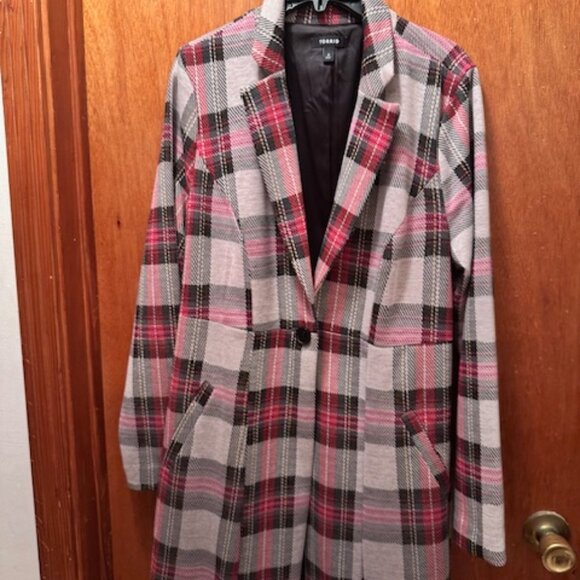 Torrid Fit and Flair belted coat size 0 - Picture 3 of 4